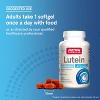 Jarrow Formulas, Lutein, 20 mg, 120 Softgels UPC 790011120353 | HiLife Vitamins