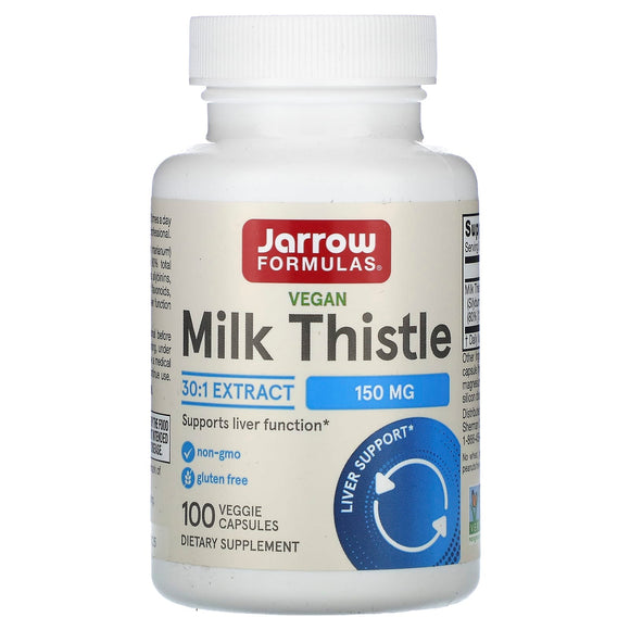 Jarrow Formulas, Standardized Milk Thistle, 150 mg, 100 Veggie Caps - 790011140030 | Hilife Vitamins