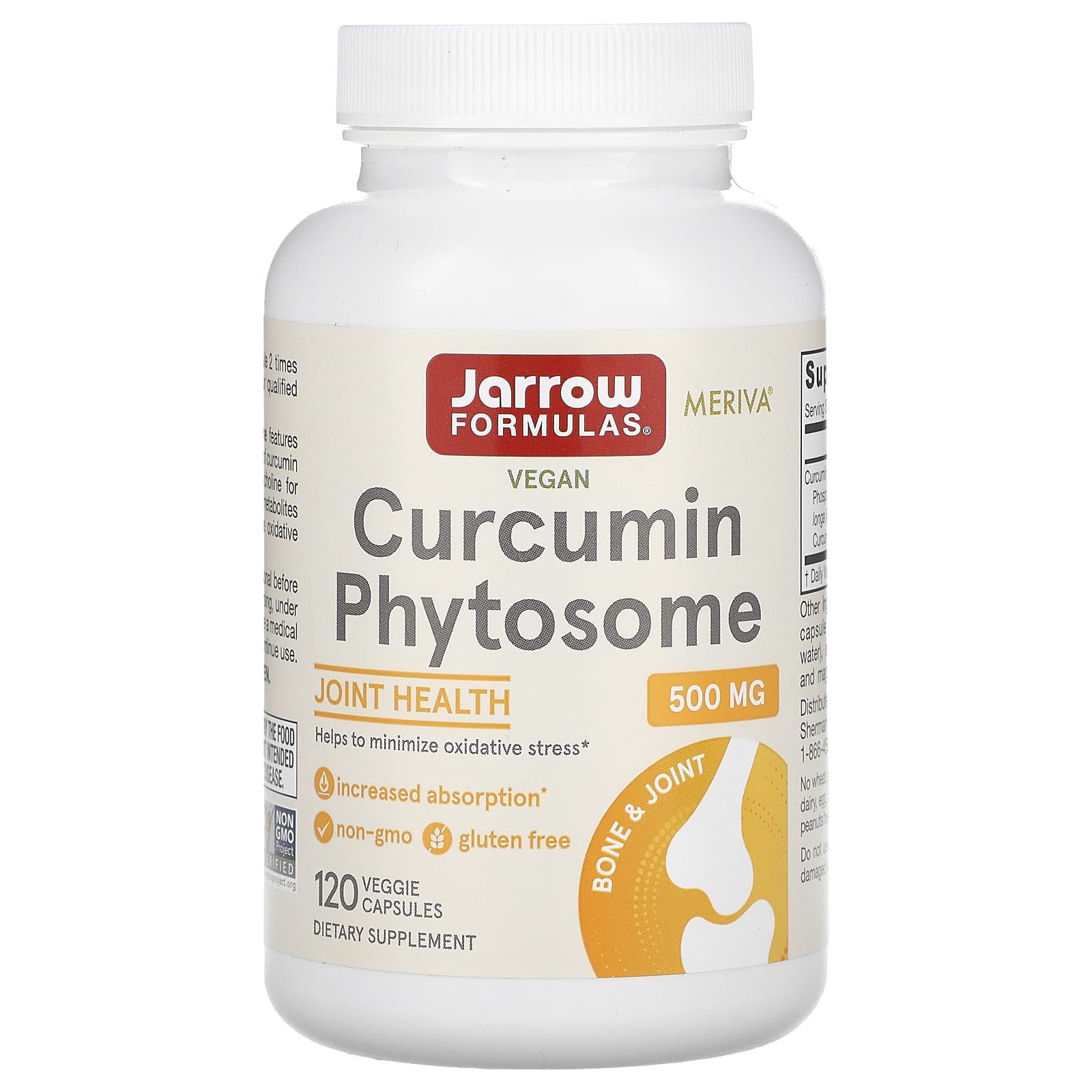 Jarrow Formulas, Curcumin Phytosome, 120 Veggie Caps UPC 790011140931 | HiLife Vitamins