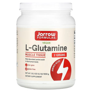 Jarrow Formulas, L-Glutamine Powder, 1000 GM - 790011150350 | Hilife Vitamins