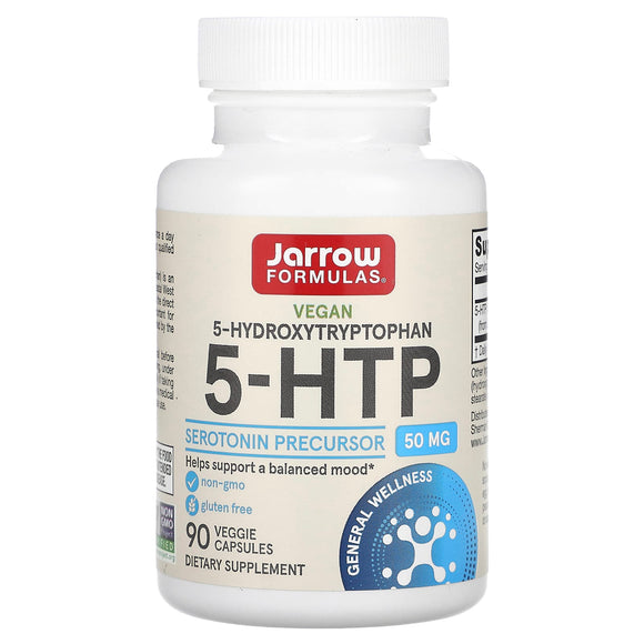 Jarrow Formulas, 5-HTP, 50 mg, 90 Capsules - 790011150442 | Hilife Vitamins