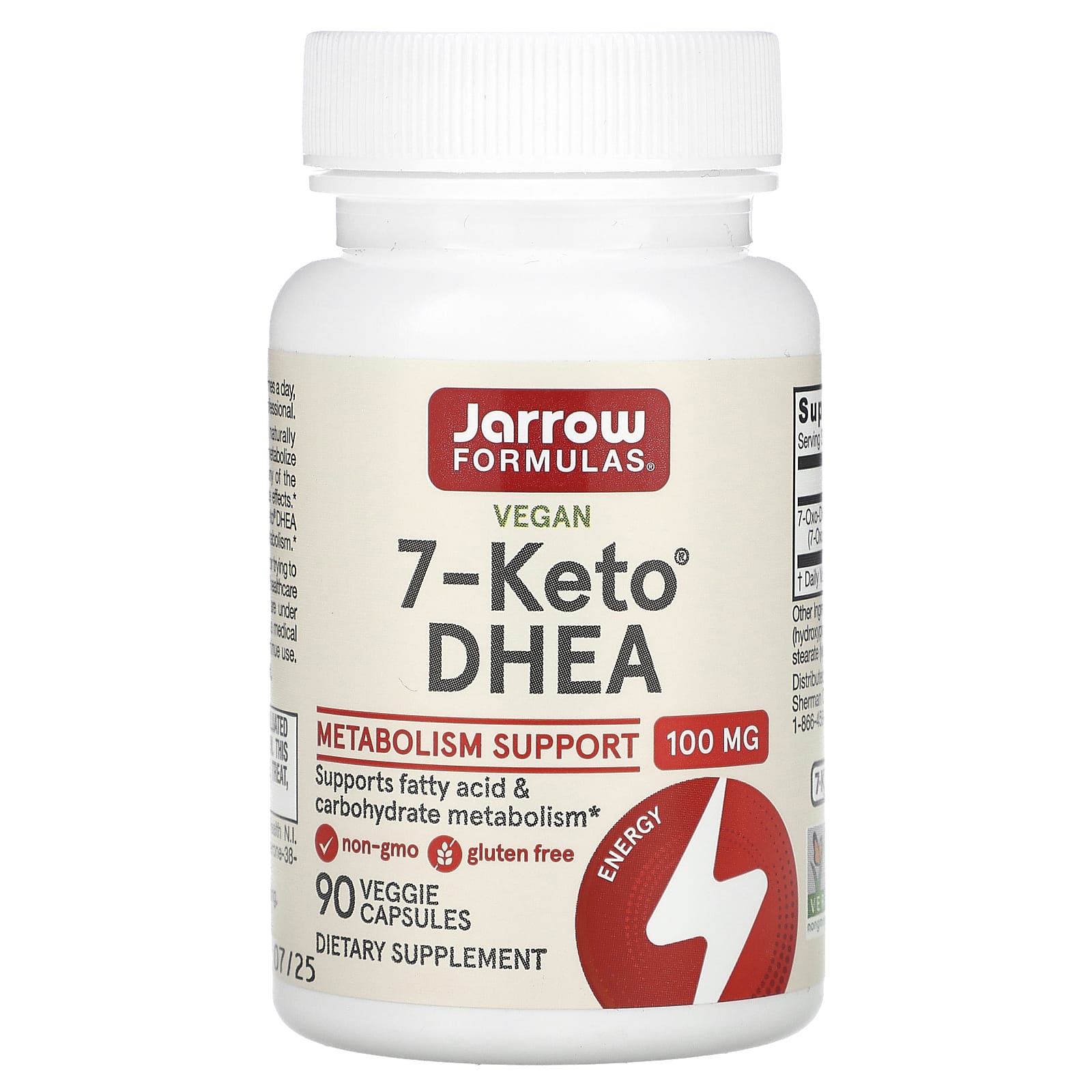Jarrow Formulas, 7-Keto DHEA, 100 mg, 90 Capsules UPC 790011150657 | HiLife Vitamins