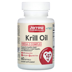 Jarrow Formulas, Krill Oil, 60 Softgels - 790011160274 | Hilife Vitamins