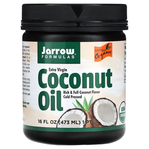 Jarrow Formulas, Extra Virgin Coconut Oil, 16 FL OZ - 790011160335 | Hilife Vitamins