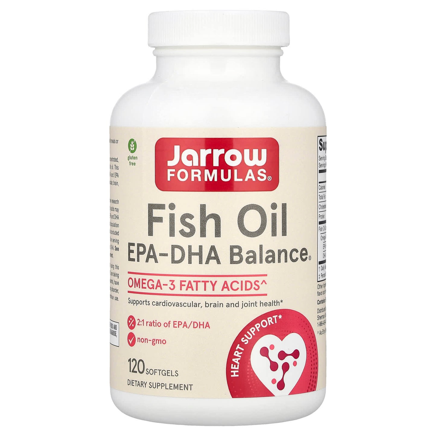 Jarrow Formulas, EPA-DHA Balance, 120 Softgels UPC 790011160366 | HiLife Vitamins