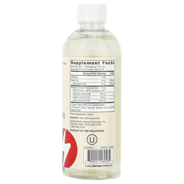 Jarrow Formulas, MCT Oil, Unflavored, Fl Oz FL OZ UPC 790011160564 | HiLife Vitamins