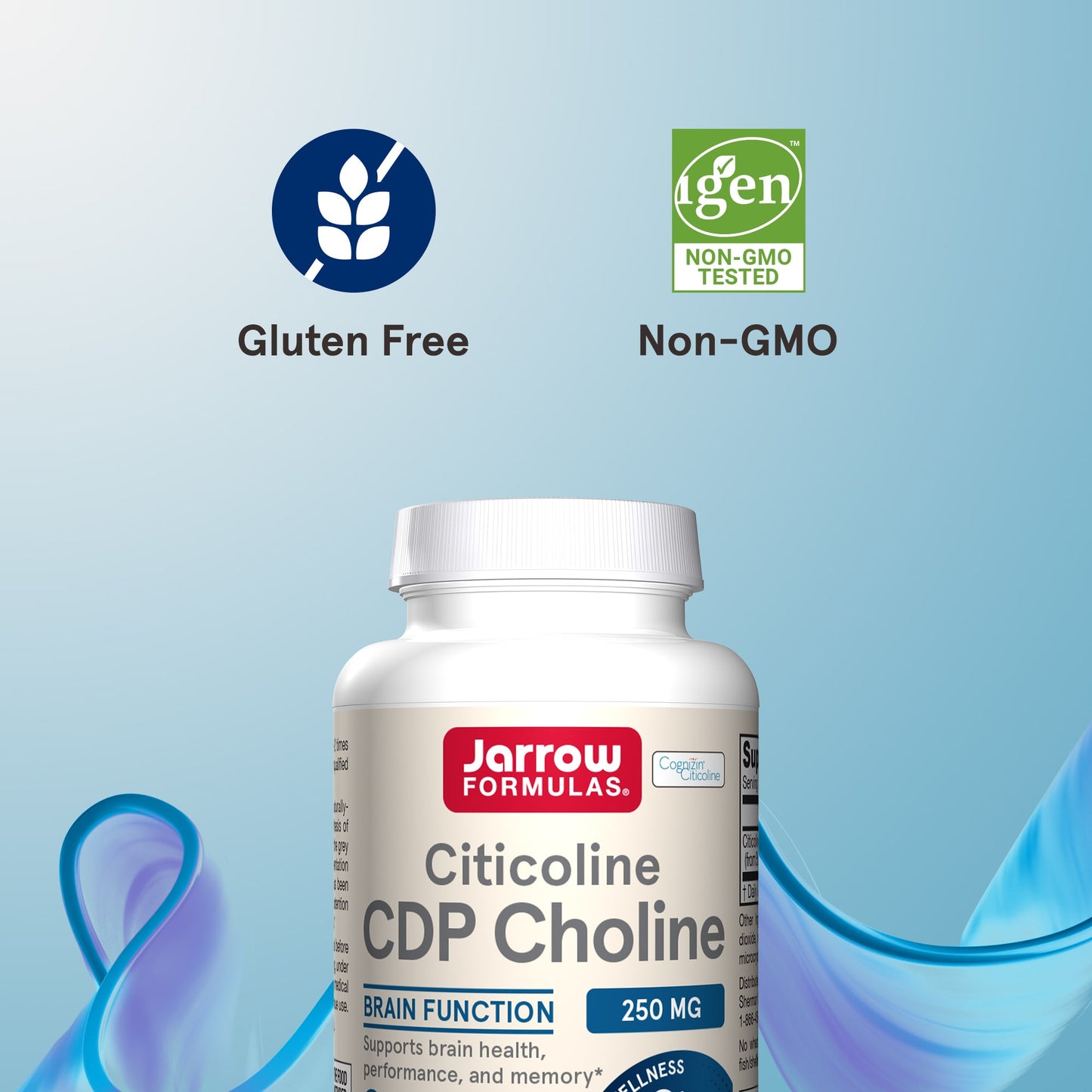 Jarrow Formulas, Citicoline, CDP Choline, 250 mg, 120 Capsules UPC 790011180142 | HiLife Vitamins