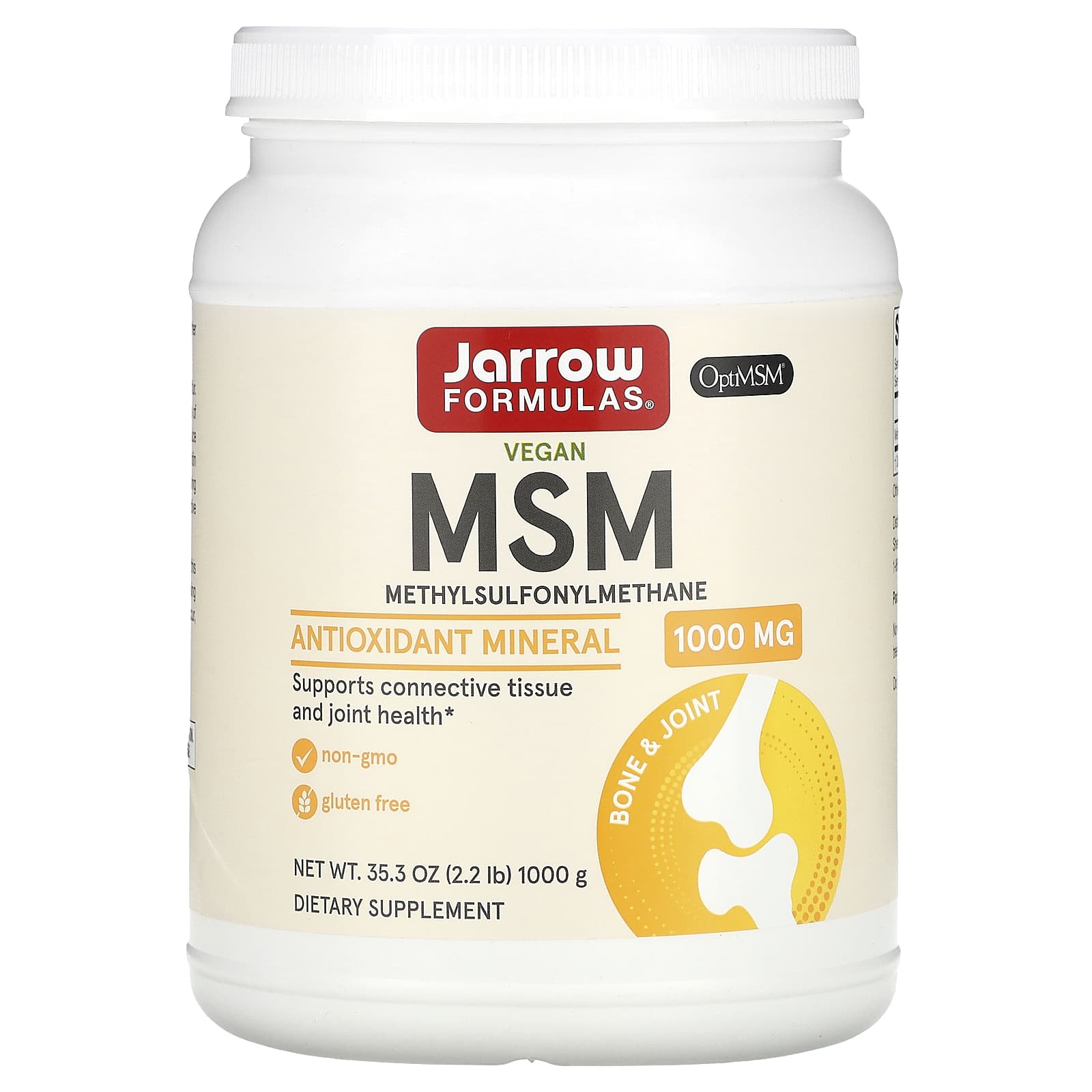 Jarrow Formulas, MSM Powder, 35.5 oz (1, 1000 GM UPC 790011190172 | HiLife Vitamins