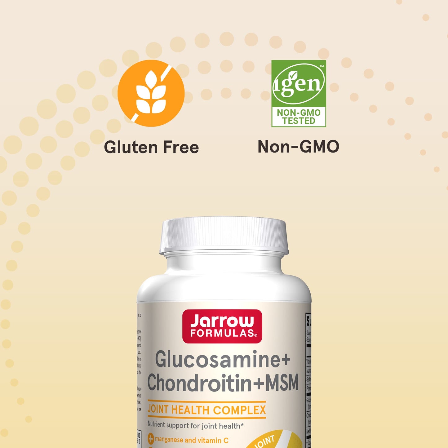 Jarrow Formulas, Glucosamine+Chondroitin+Msm, 120 Capsules UPC 790011190233 | HiLife Vitamins