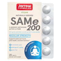Jarrow Formulas, SAMe (Disulfate Tosylate), 200 mg, 20 Tablets UPC 790011200147 | HiLife Vitamins