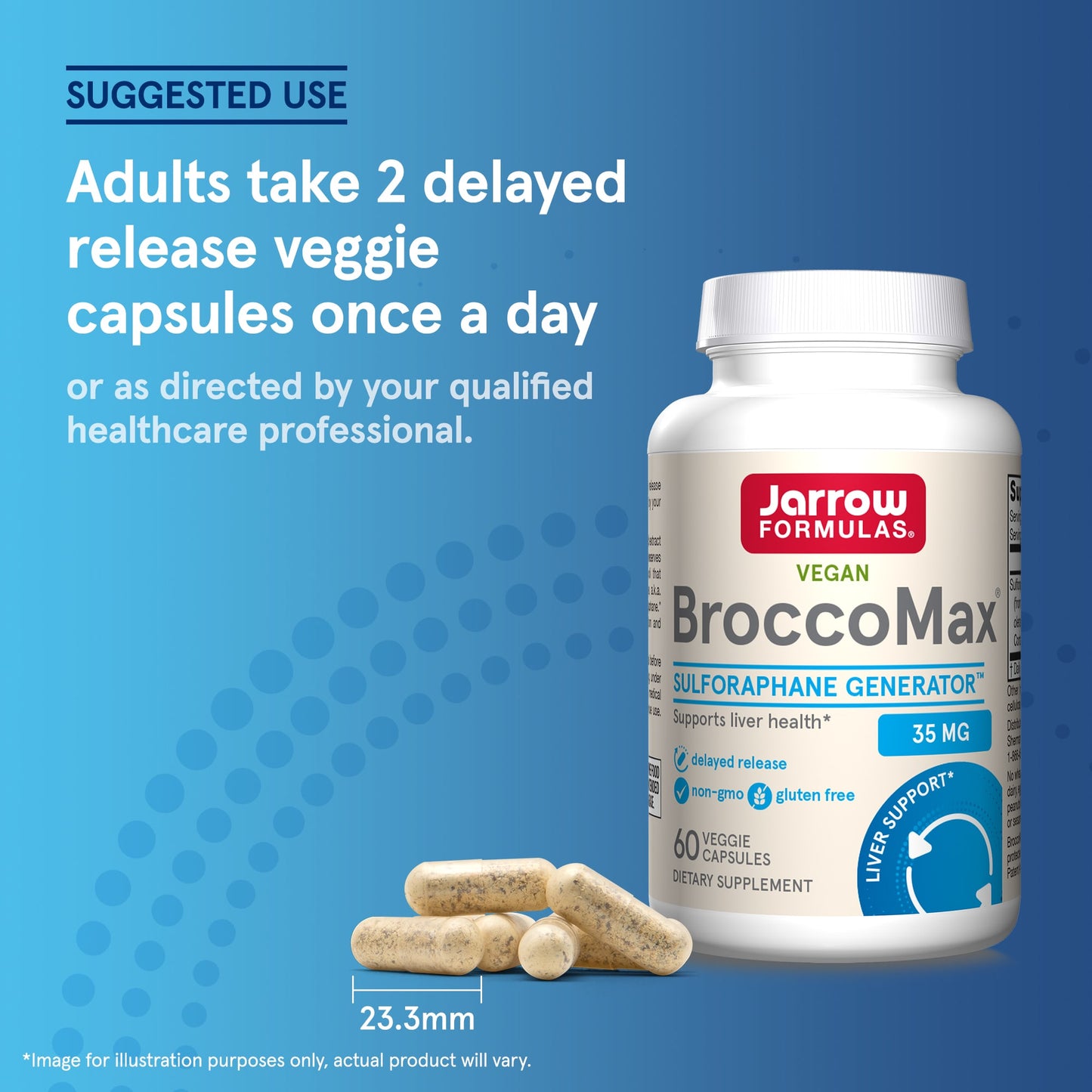 Jarrow Formulas, BroccoMax, Myrosinase Activated SGS, 60 Veggie Caps UPC 790011200277 | HiLife Vitamins