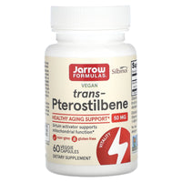 Jarrow Formulas, Trans-Pterostilbene, 50 mg, 60 Veggie Caps - 790011200406 | Hilife Vitamins