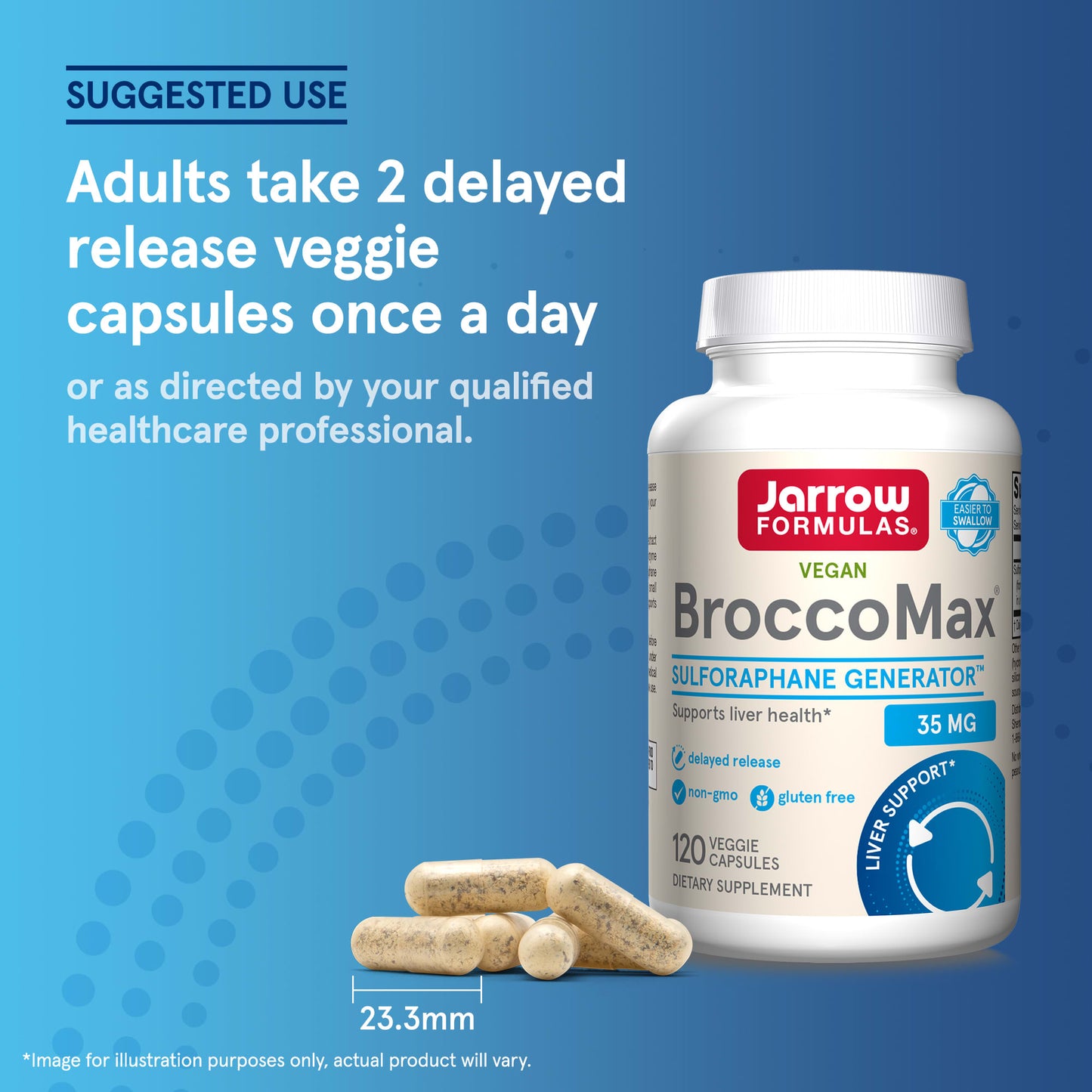 Jarrow Formulas, BroccoMax, 120 Veggie Caps UPC 790011202110 | HiLife Vitamins