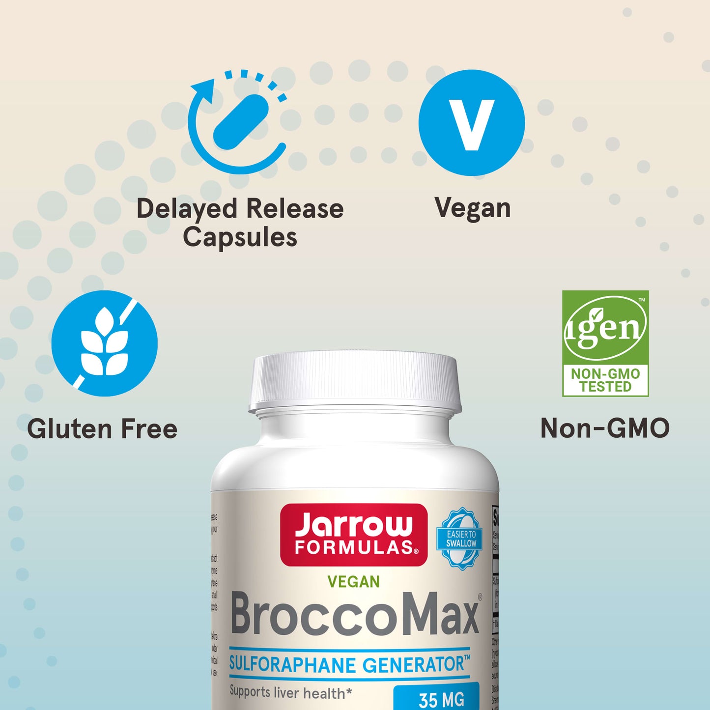 Jarrow Formulas, BroccoMax, 120 Veggie Caps UPC 790011202110 | HiLife Vitamins