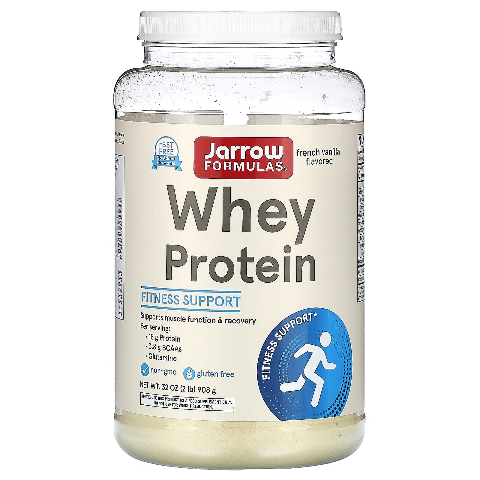 Jarrow Formulas, Whey Protein, French Vanilla, 32 Oz - 790011210030 | Hilife Vitamins