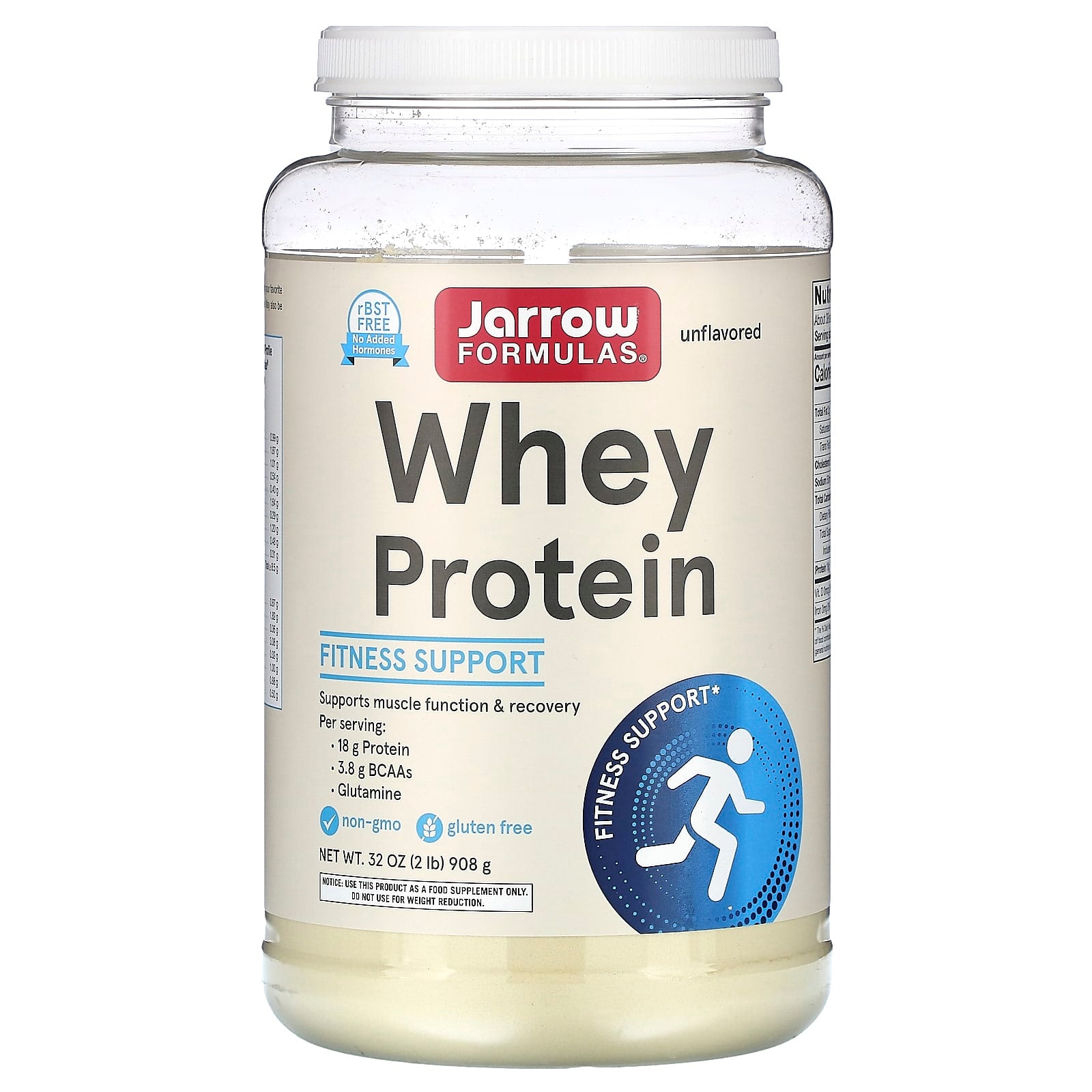 Jarrow Formulas, Whey Protein Powder, Unflavored, 32 Oz UPC 790011210146 | HiLife Vitamins