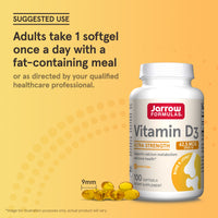 Jarrow Formulas, Vitamin D3, Cholecalciferol, 62.5 mcg (, 100 Softgels UPC 790011290421 | HiLife Vitamins