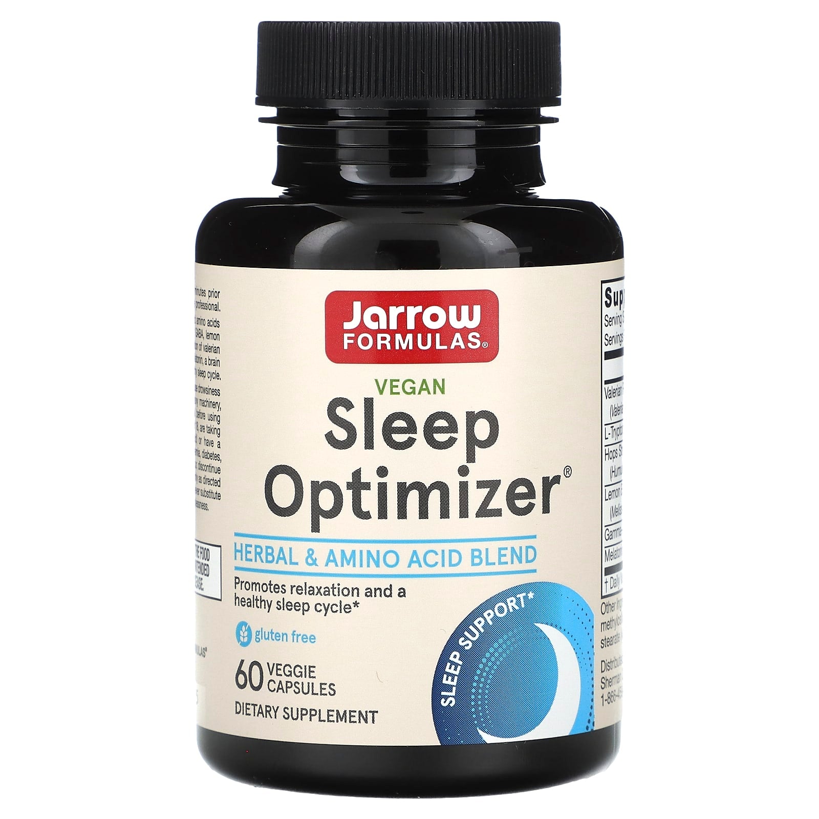 Jarrow Formulas, Sleep Optimizer, 60 Capsules UPC 790011290490 | HiLife Vitamins