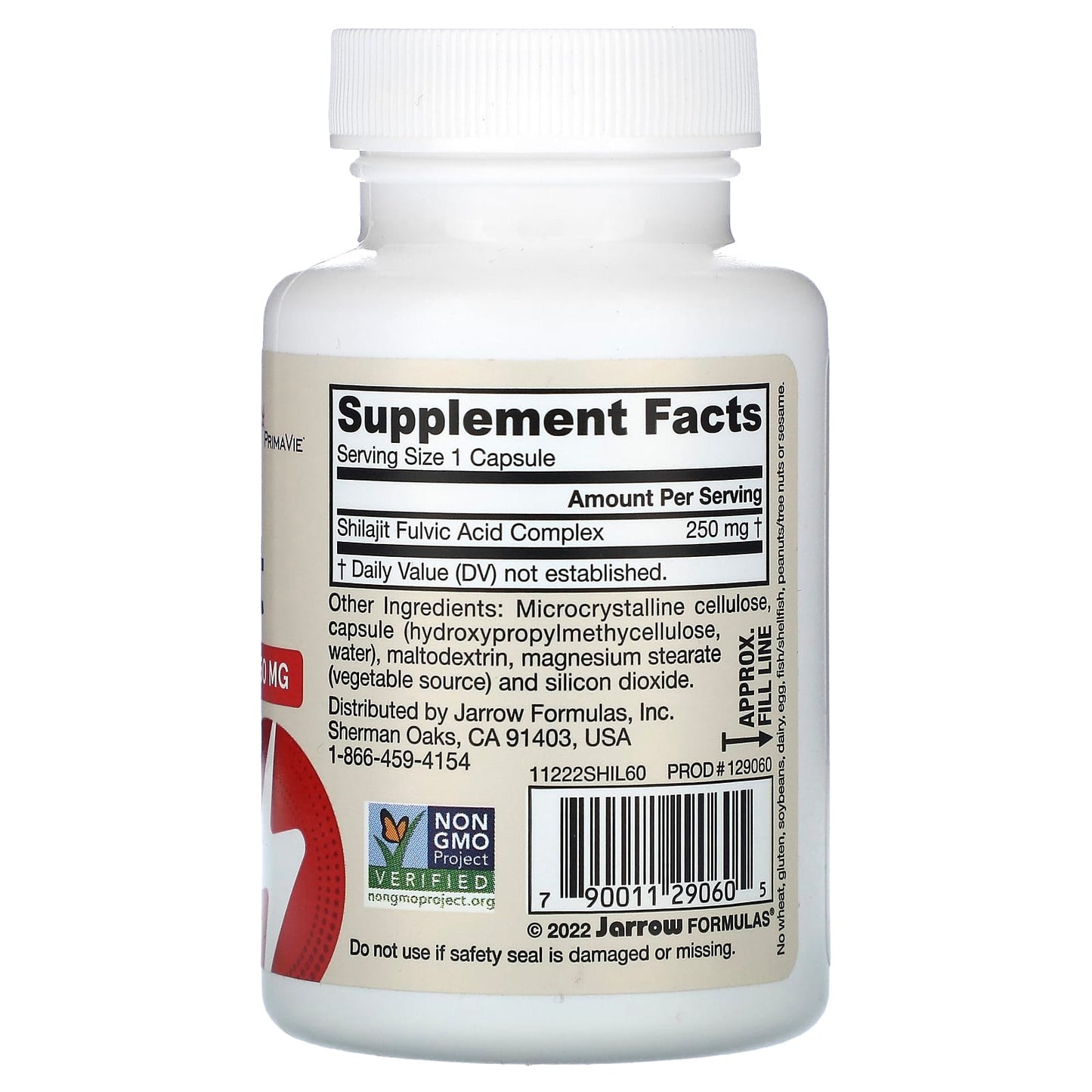 Jarrow Formulas, Shilajit Fulvic Acid Complex, 60 Veggie Caps UPC 790011290605 | HiLife Vitamins