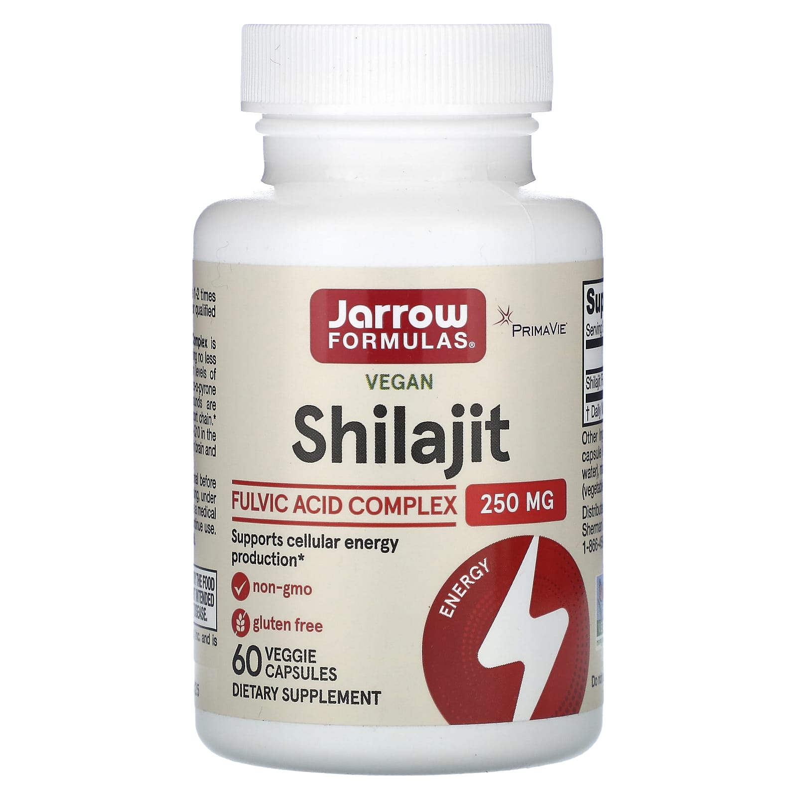 Jarrow Formulas, Shilajit Fulvic Acid Complex, 60 Veggie Caps UPC 790011290605 | HiLife Vitamins