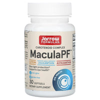 Jarrow Formulas, MaculaPF, Blue Light Protection, 30 Softgels UPC 790011290742 | HiLife Vitamins