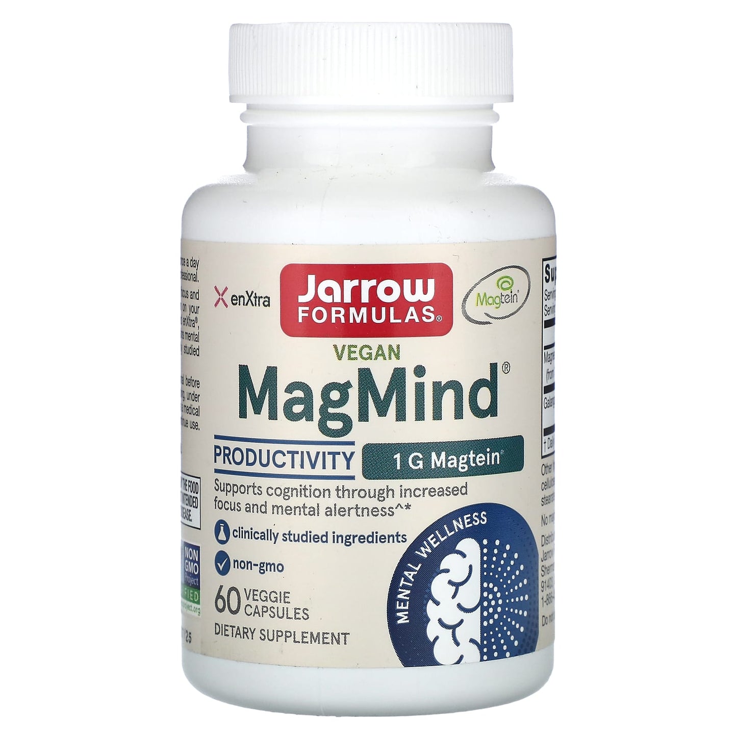 Jarrow Formulas, MagMind Productivity, 60 Veggie Capsules UPC 790011291022 | HiLife Vitamins