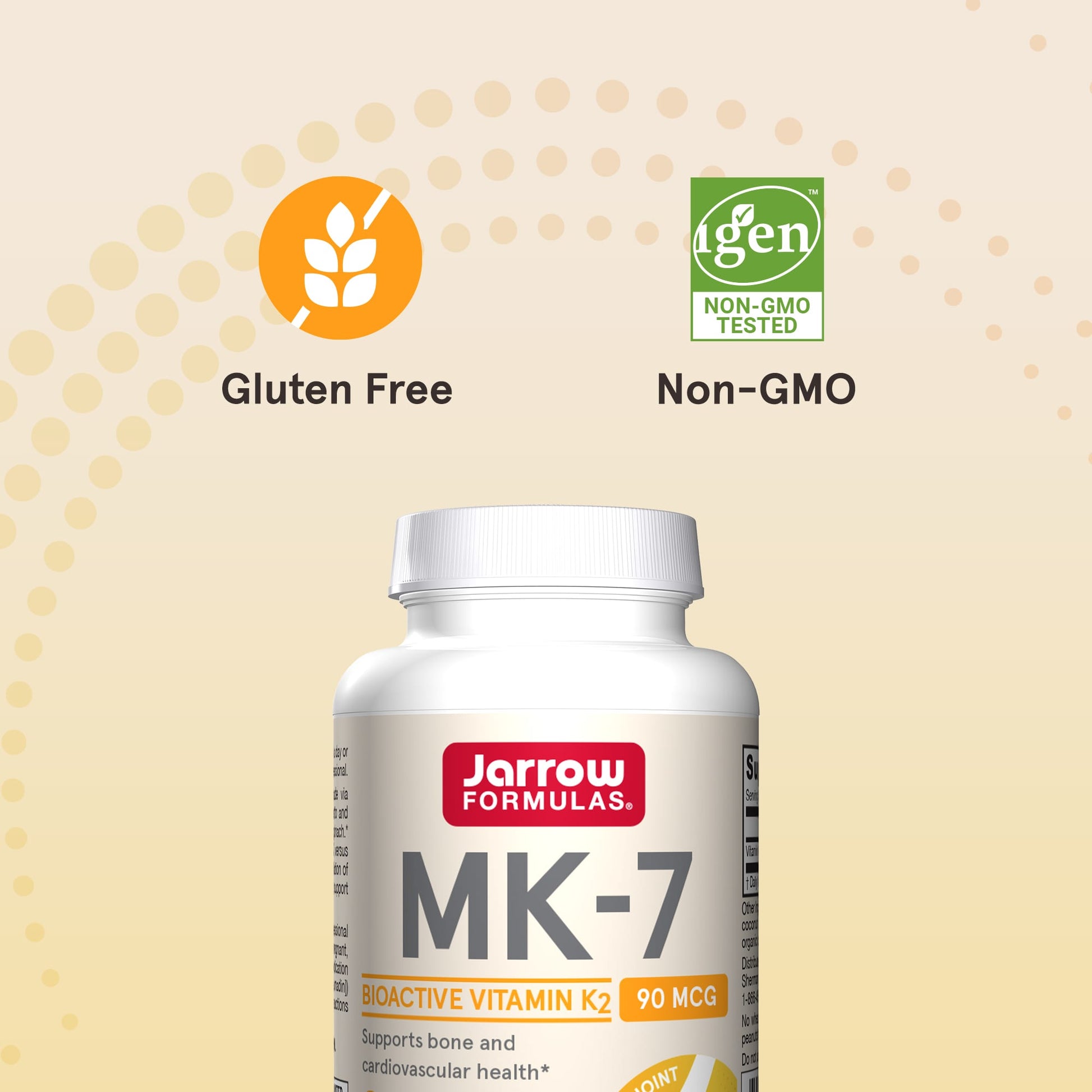 Jarrow Formulas, MK-7, 90 mcg, 60 Softgels UPC 790011300014 | HiLife Vitamins