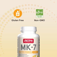 Jarrow Formulas, MK-7, 90 mcg, 60 Softgels UPC 790011300014 | HiLife Vitamins