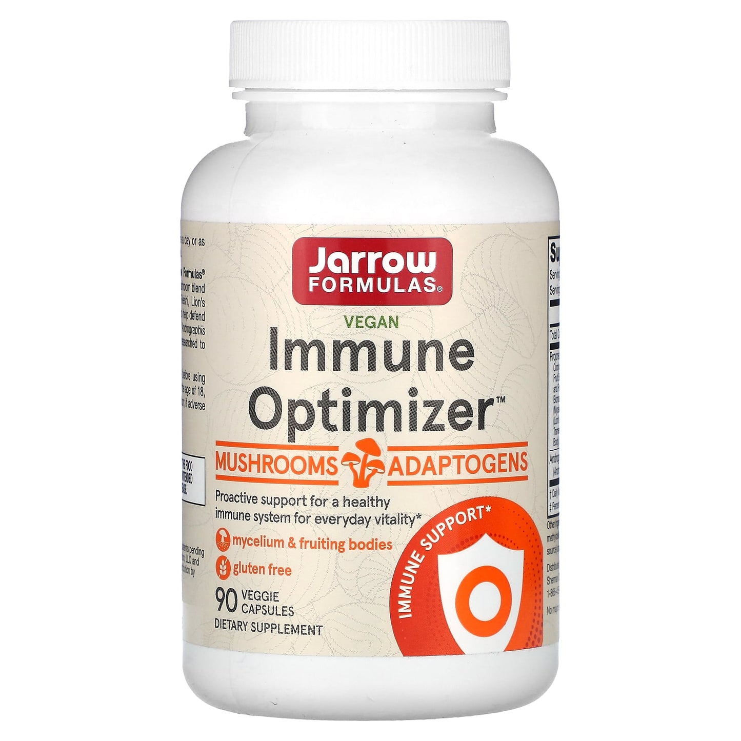 Jarrow Formulas, Immune Optimizer™, 90 Veggie Capsules UPC 790011350002 | HiLife Vitamins