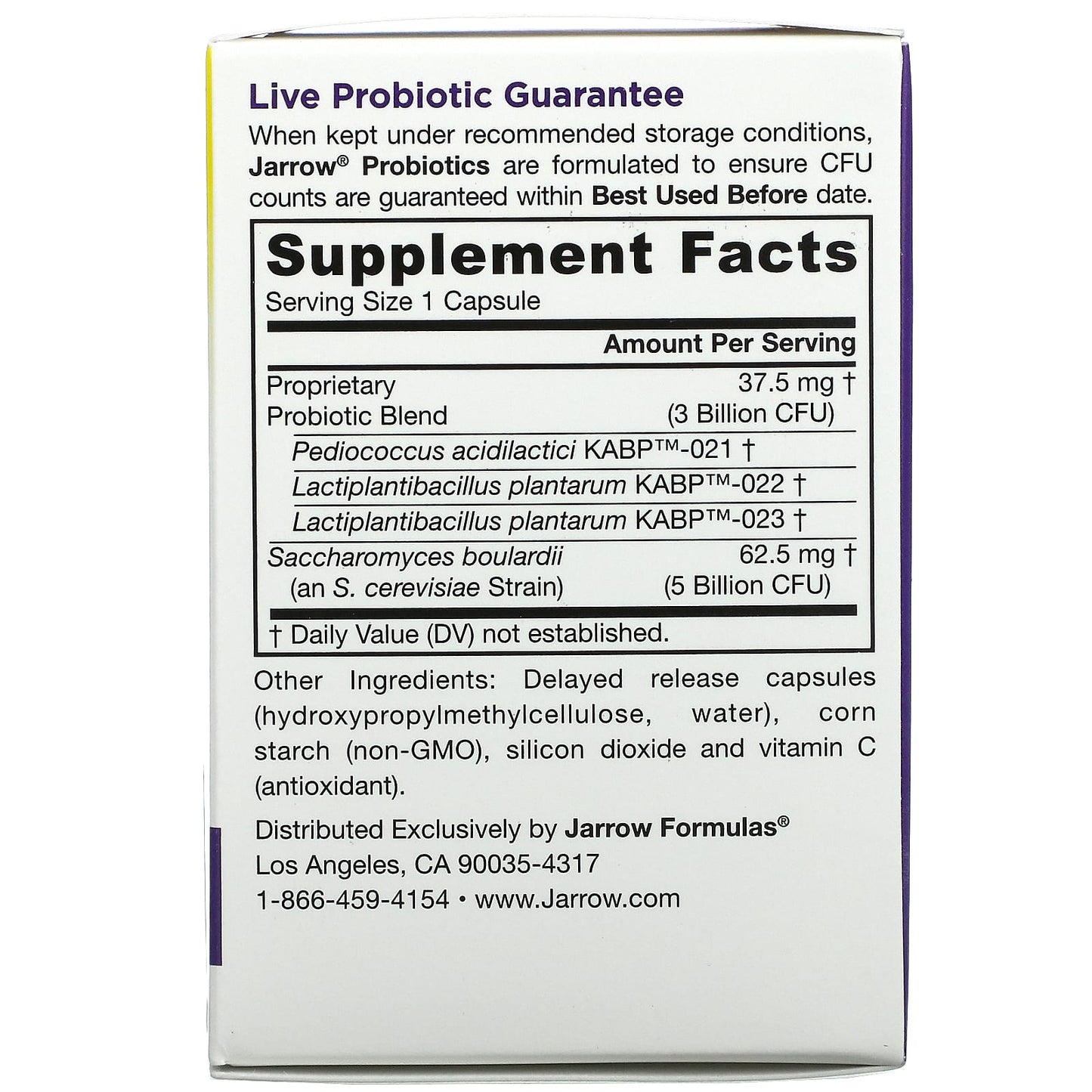 Jarrow, Jarro-Dophilus Gut Calm, 30 Vcaps UPC 790011030775 | HiLife Vitamins
