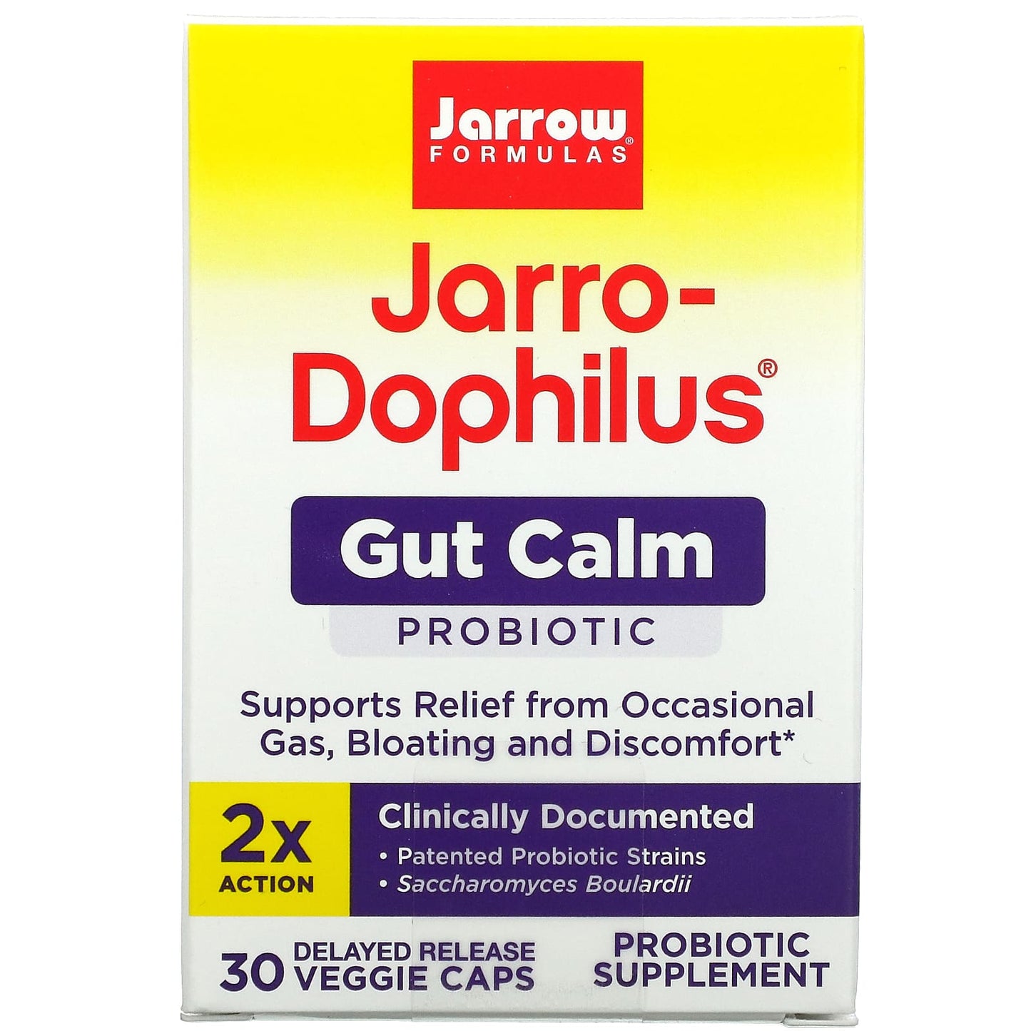Jarrow, Jarro-Dophilus Gut Calm, 30 Vcaps UPC 790011030775 | HiLife Vitamins