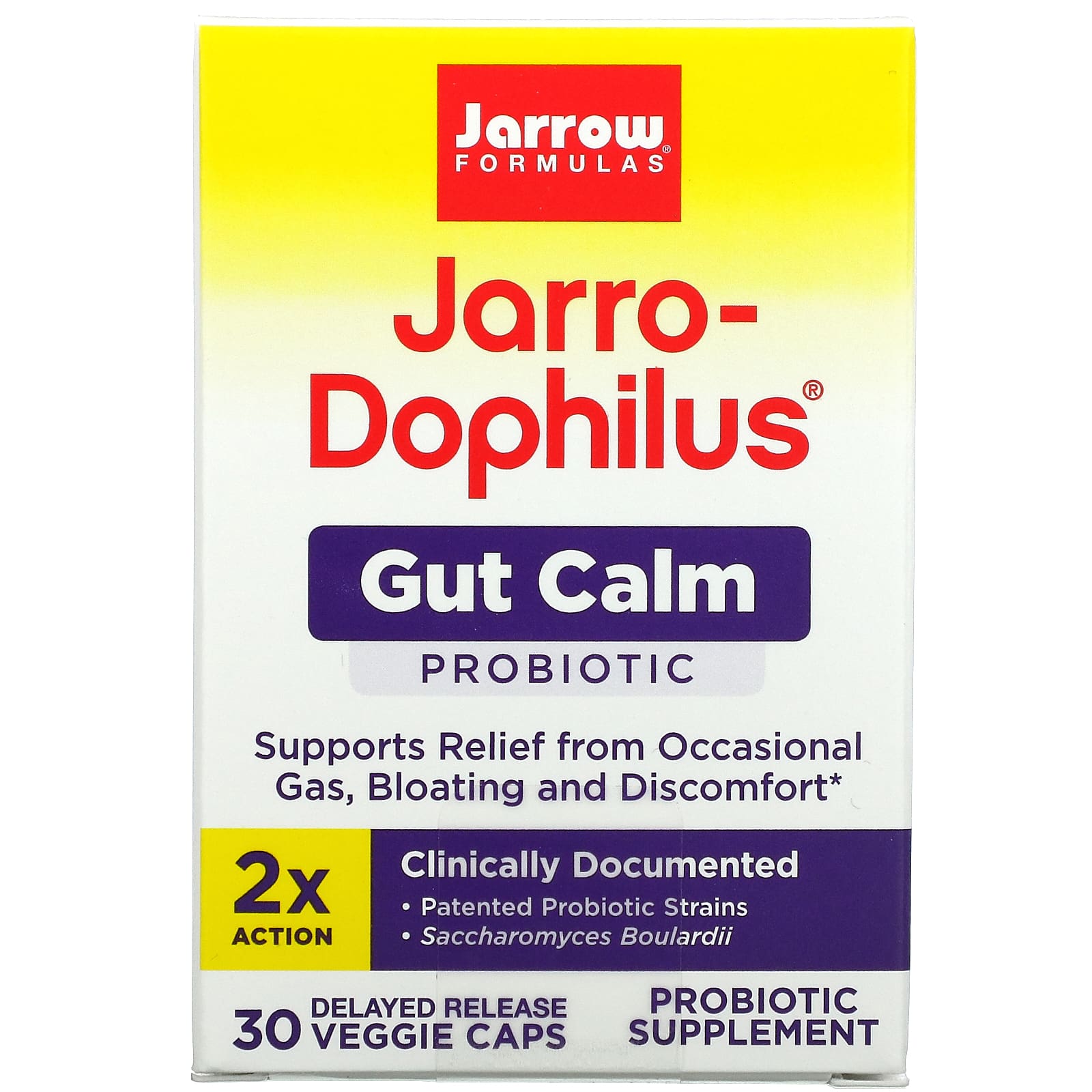 Jarrow, Jarro-Dophilus Gut Calm, 30 Vcaps UPC 790011030775 | HiLife Vitamins