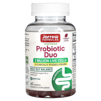 Jarrow, Probiotic Duo, 3 BILLION ORGANISMS, 60 Gummies UPC 790011037095 | HiLife Vitamins