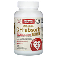 Jarrow, QH-Absorb 90 mg, 90 Softgels UPC 790011060376 | HiLife Vitamins
