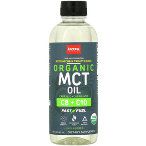 Jarrow, Organic MCT Oil, Unflavored, 16 Fl Oz - 790011160601 | Hilife Vitamins