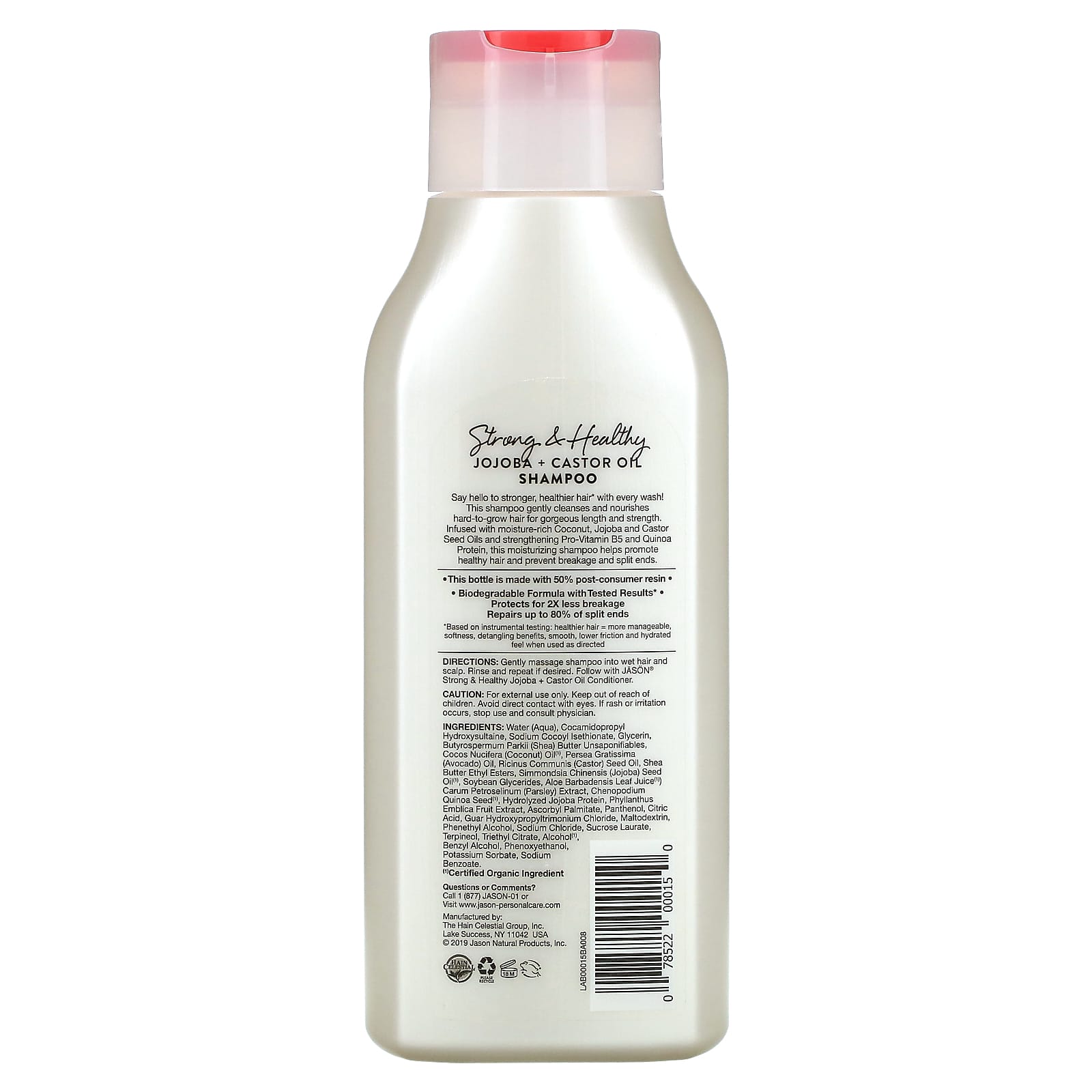 Jason, Shampoo Jojoba, 16 Oz UPC 078522000150 | HiLife Vitamins