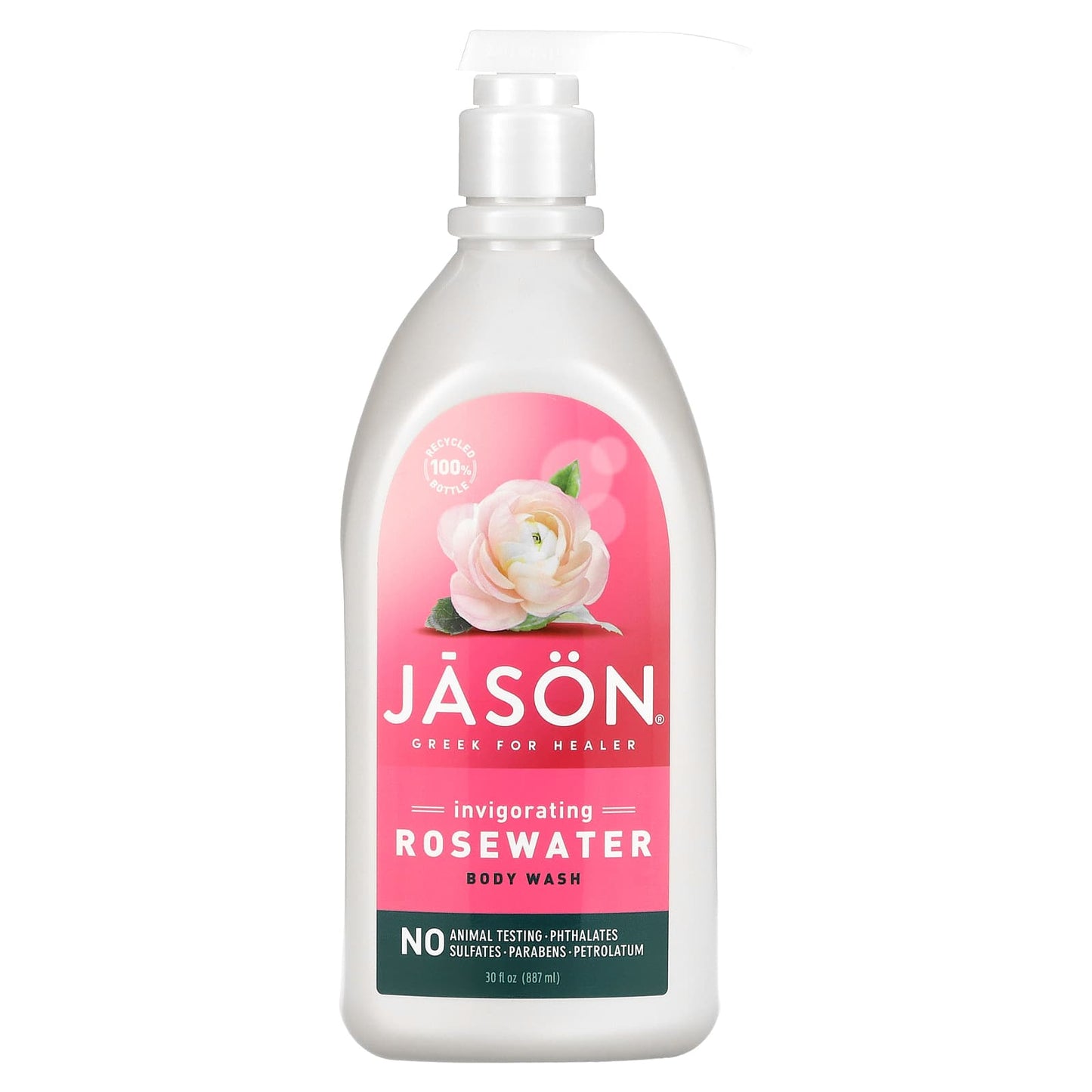 Jason, Satin Body Wash Glycerine Rose, 30 Oz UPC 078522021230 | HiLife Vitamins