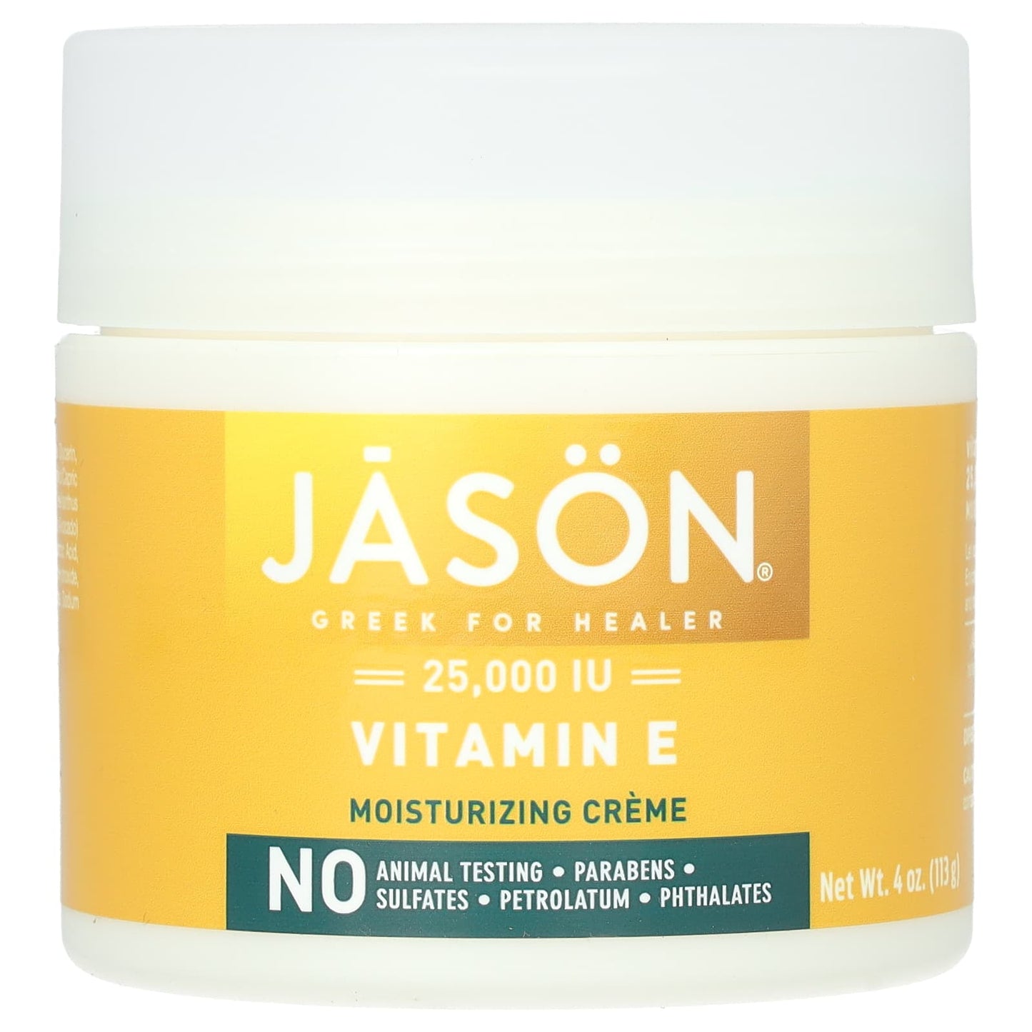 Jason, Vitamin E Cream 25,000 IU, 4 Oz UPC 078522040125 | Hilife Vitamins