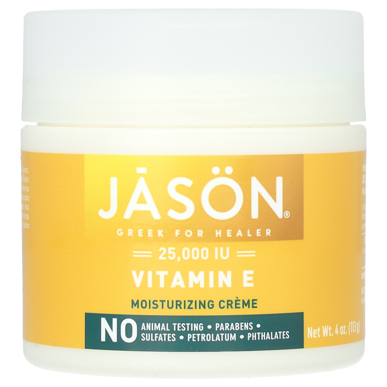 Jason, Vitamin E Cream 25,000 IU, 4 Oz UPC 078522040125 | Hilife Vitamins