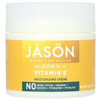 Jason, Vitamin E Cream 25,000 IU, 4 Oz UPC 078522040125 | Hilife Vitamins