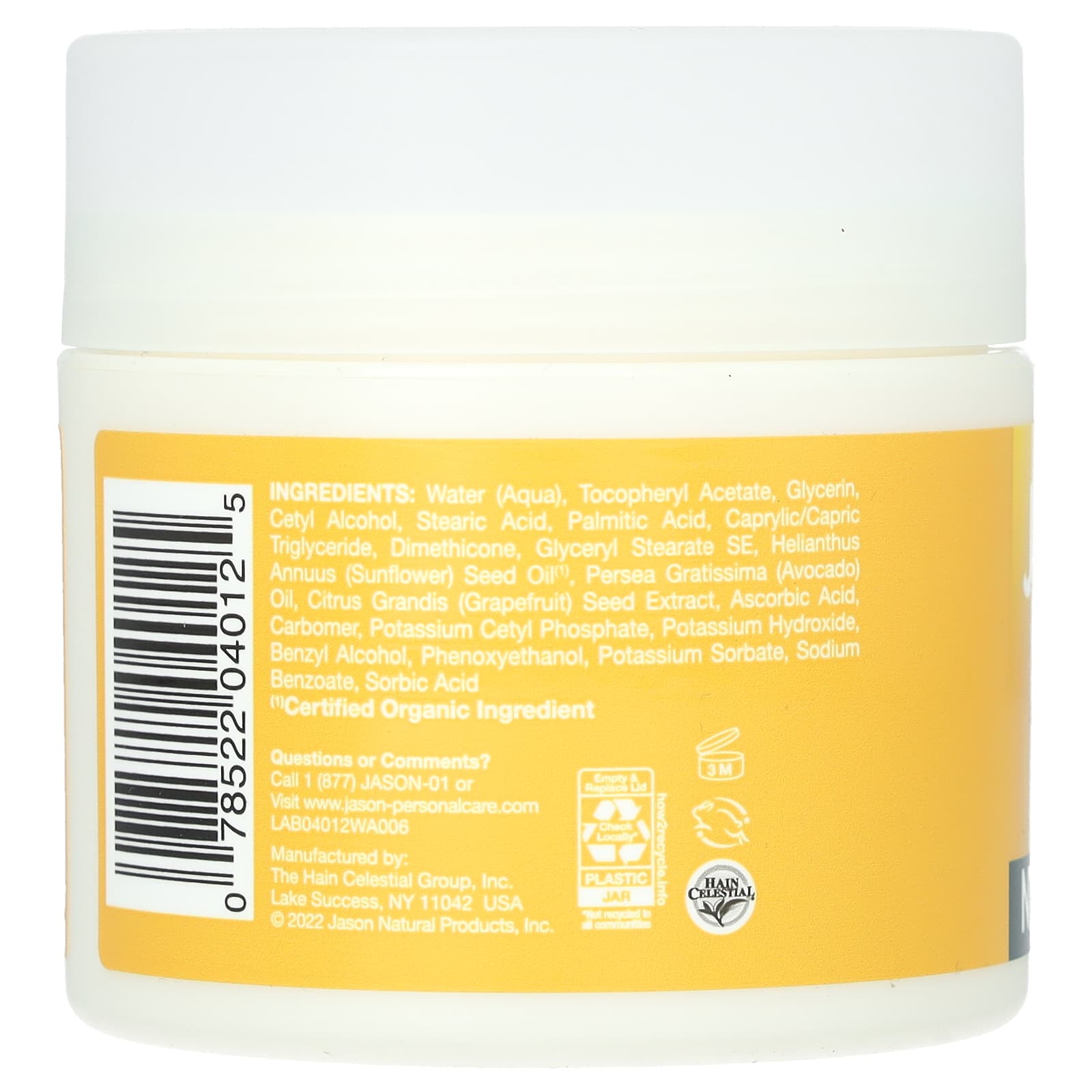 Jason, Vitamin E Cream 25,000 IU, 4 Oz UPC 078522040125 | Hilife Vitamins
