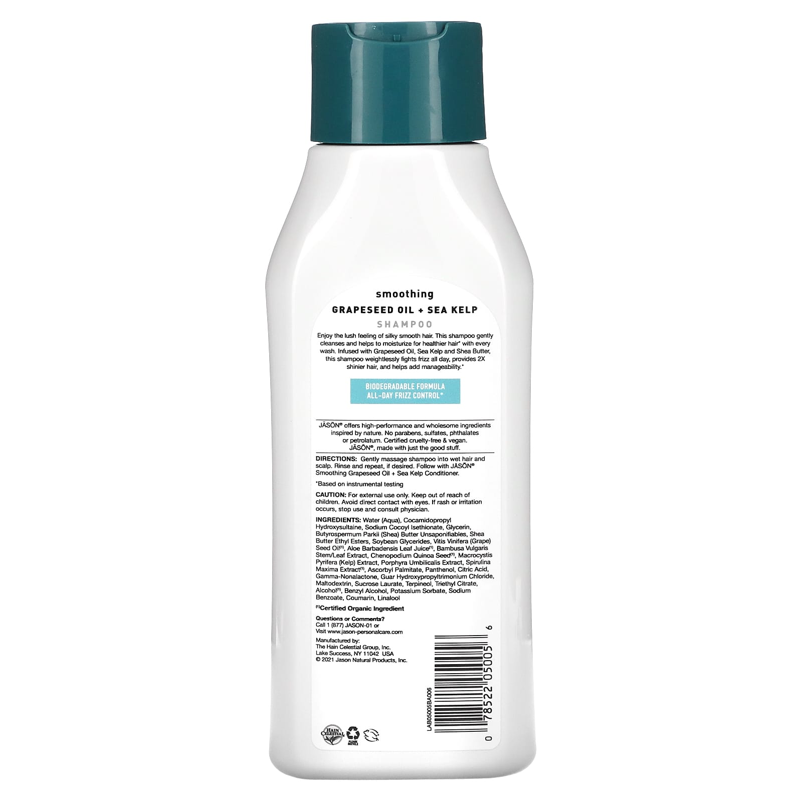 Jason, Shampoo Sea Kelp, 16 Oz UPC 078522050056 | HiLife Vitamins