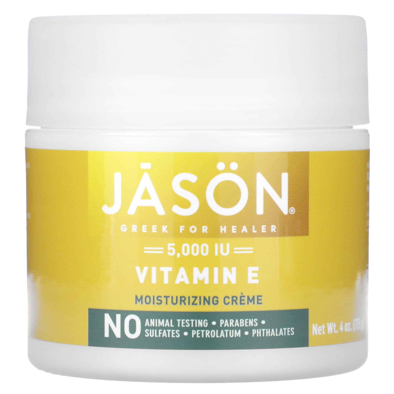 Jason, Vitamin E Cream 5000 IU, 4 Oz UPC 078522050124 | Hilife Vitamins