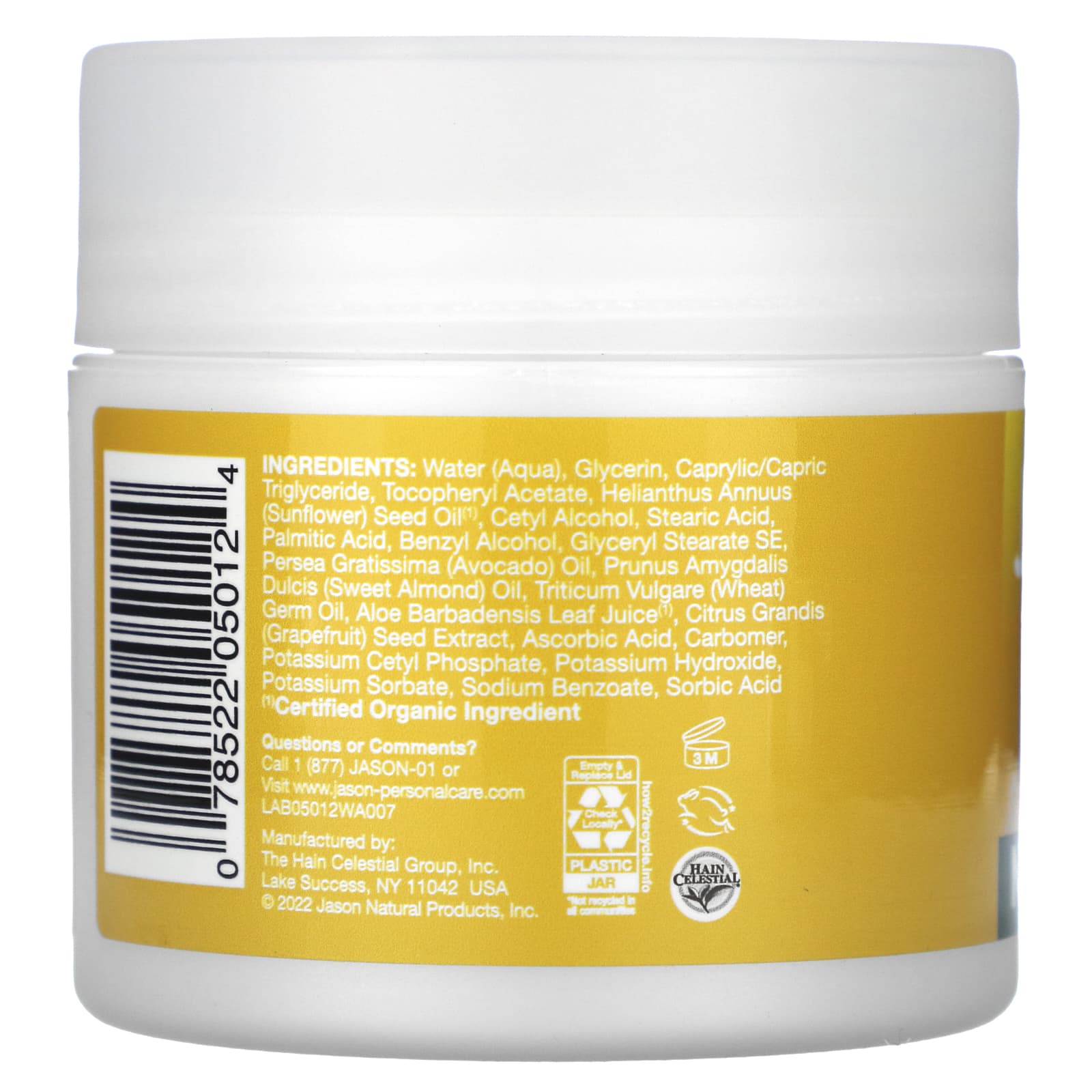 Jason, Vitamin E Cream 5000 IU, 4 Oz UPC 078522050124 | Hilife Vitamins