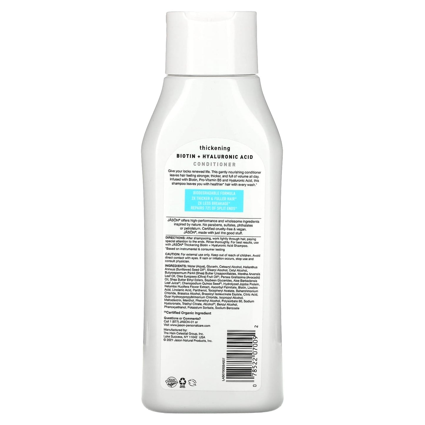 Jason, Conditioner Biotin, 16 Oz UPC 078522070092 | HiLife Vitamins
