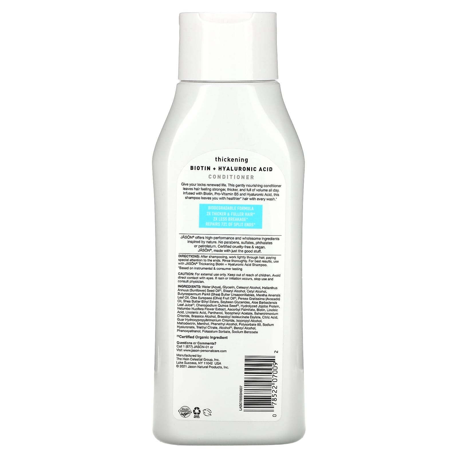 Jason, Conditioner Biotin, 16 Oz UPC 078522070092 | HiLife Vitamins