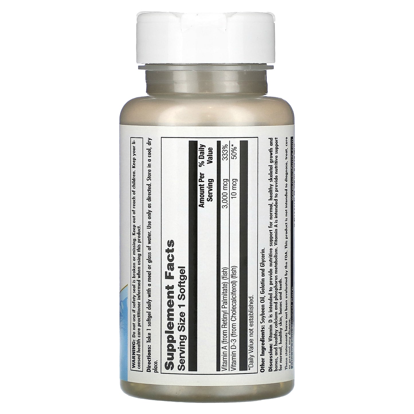 Kal, A & D, 100 Softgels UPC 021245060109 | HiLife Vitamins