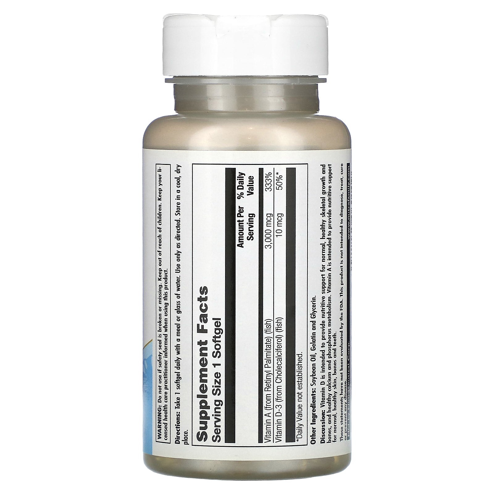 Kal, A & D, 100 Softgels UPC 021245060109 | HiLife Vitamins