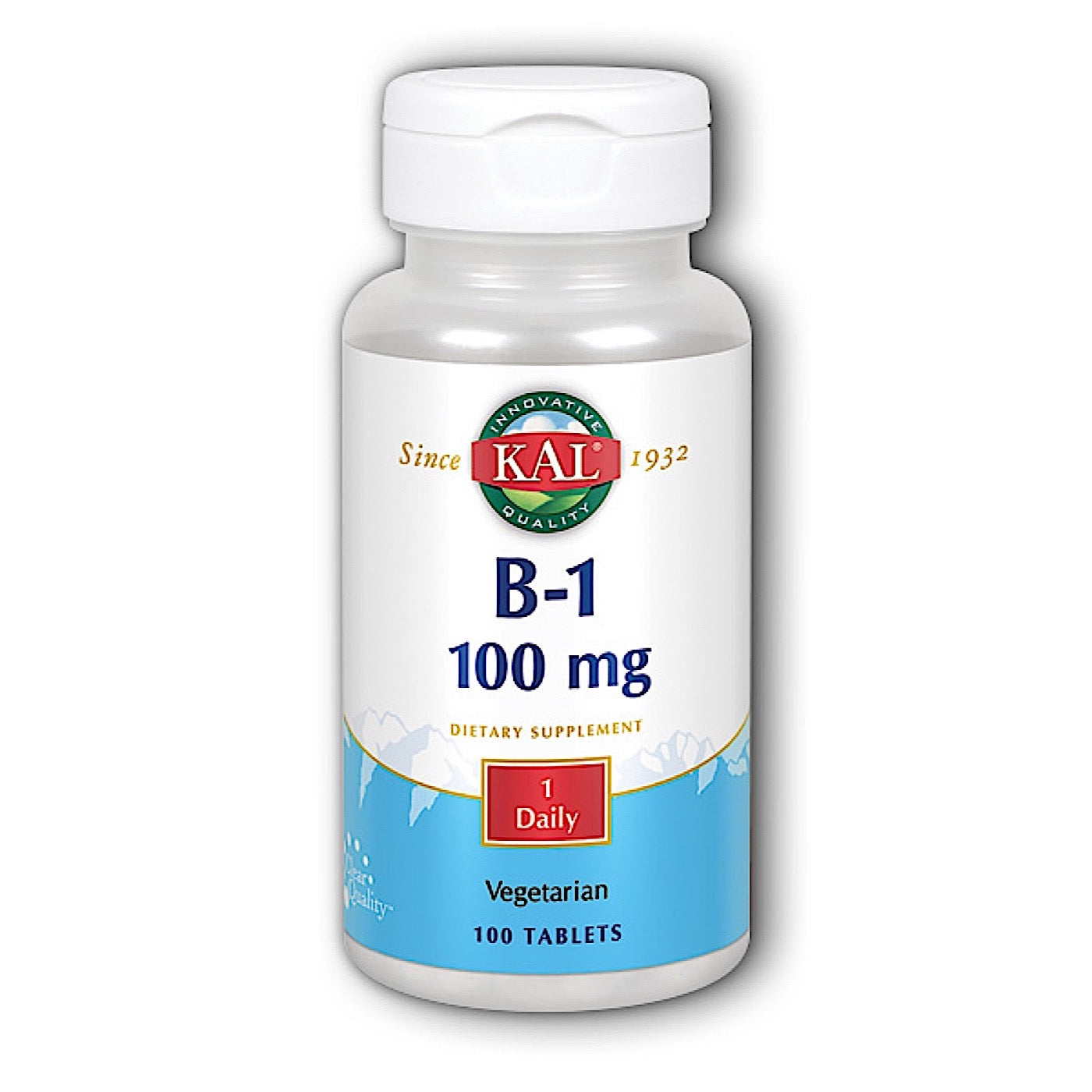 Kal, B-1 100mg, 100 Tablets UPC 021245090113 | HiLife Vitamins