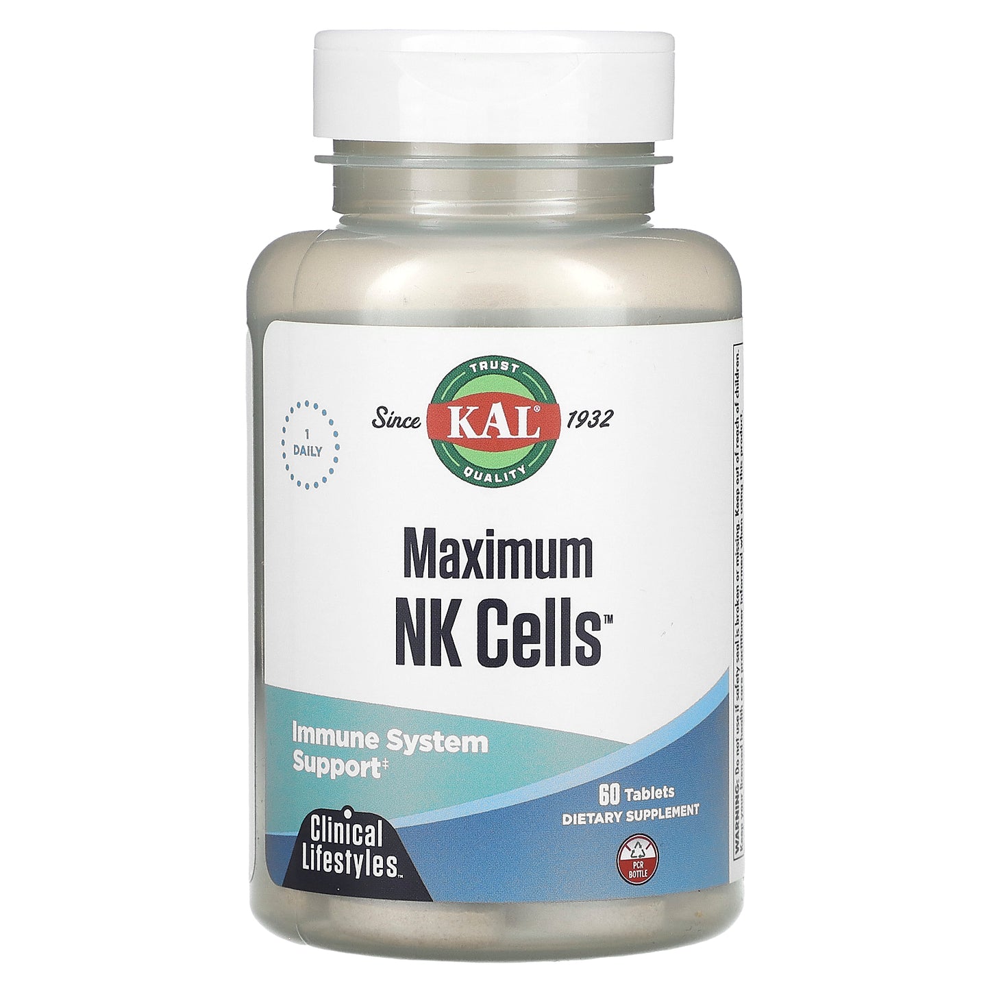 Kal, Maximum NK Cells, 60 Tablets UPC 021245100249 | HiLife Vitamins